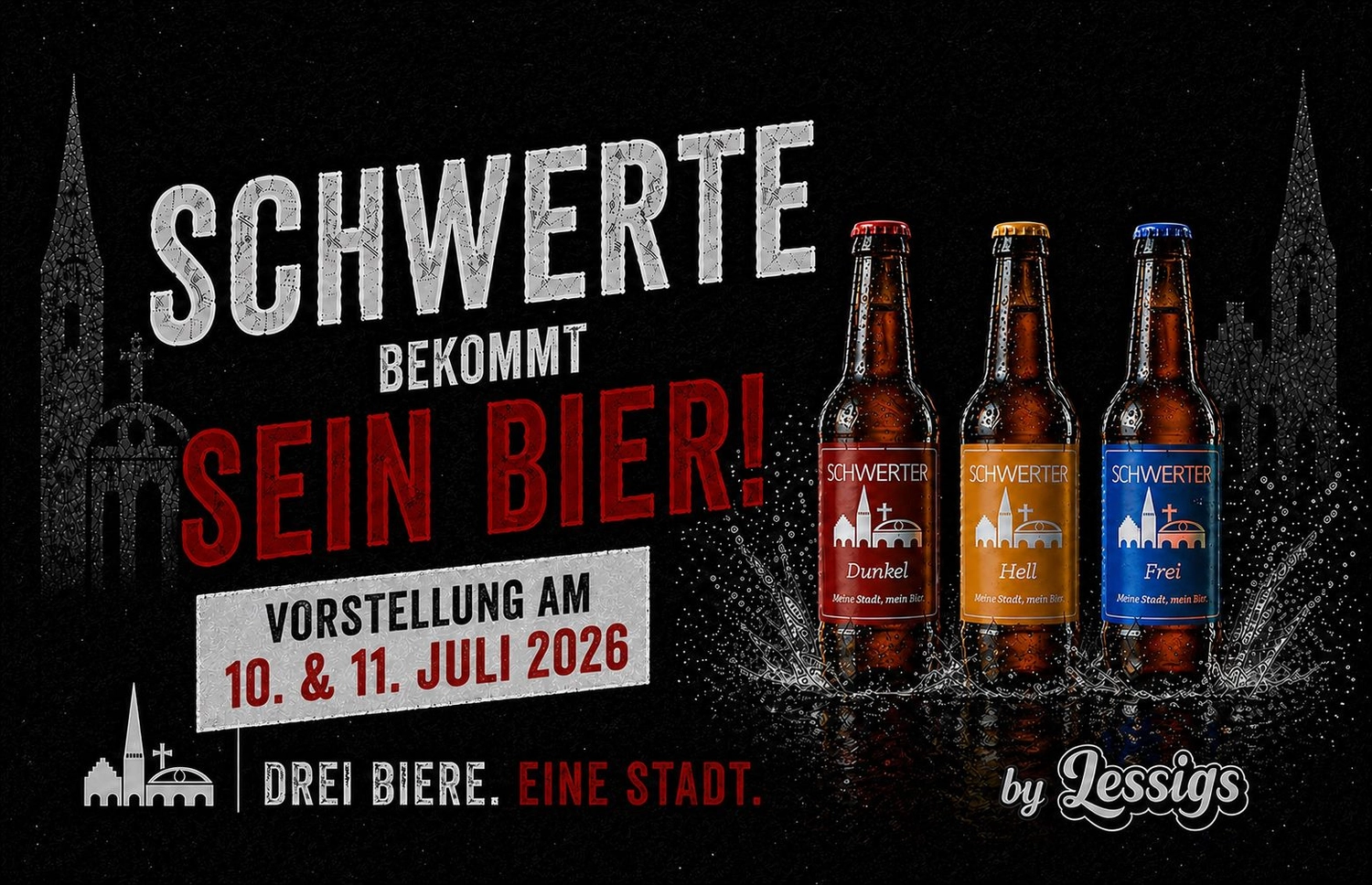 Lessigs Brauwerkstatt GmbH – Dieses Bild kündigt die große Eröffnung der neuen Bierbar „Lessigs Zapfraum 239“ an.